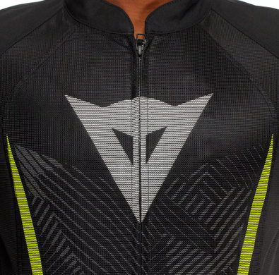 Мотокуртка Dainese HEROSPHERE AIR TEX JACKET BLACK WHITE YELLOW-FLUO 50