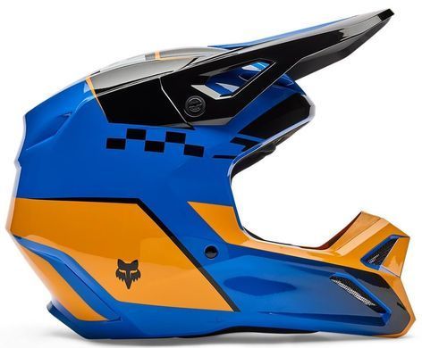 Мотошолом FOX V1 Helmet - COLLECT Blue L