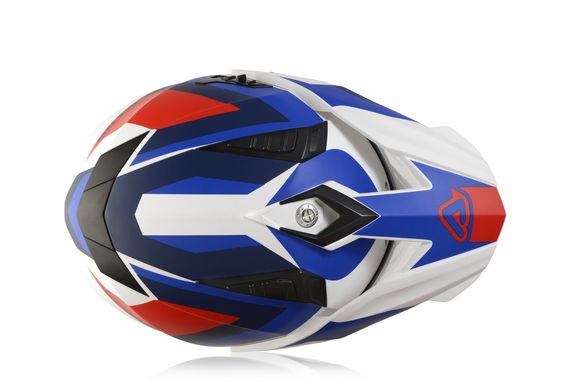 Мотошолом Acerbis FLIP FS-606 White Blue Red