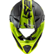 Мотошолом LS2 MX437 Fast EVO Roar Matt Black Hi-Vis Yellow M