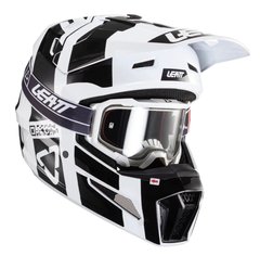 Мотошолом LEATT Helmet Moto 3.5 + Goggle White S