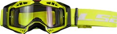 Маска кросова LS2 Aura Goggle Black Hi-Vis Yellow With Clear Visor