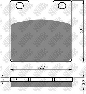 Колодки NIBK Pm039