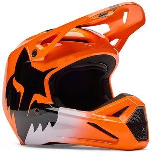 Мотошолом FOX V1 Helmet - SHIELD Flo Orange XXL