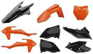 Пластик Polisport MX kit - KTM (16-) Orange/Black, KTM