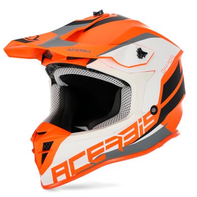 Мотошлем Acerbis LINEAR Orange White XXL