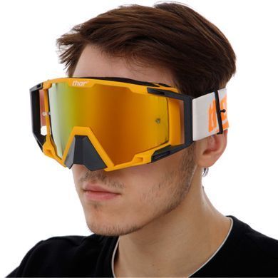 Мотоочки THOR Mirror Gold Lens