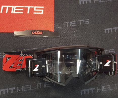 Маска кросова LAZER Goggle Race Style Black Red - Clear Lens