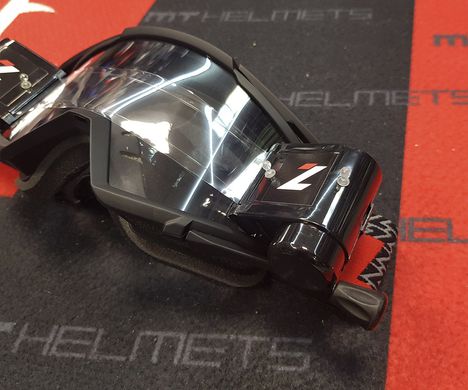 Мотоочки LAZER Goggle Race Style Black Red - Clear Lens