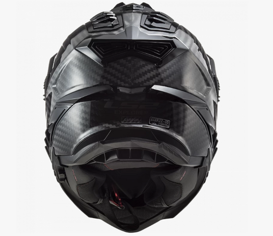Мотошолом LS2 MX701 C Explorer Solid Gloss Carbon S купити в Києві