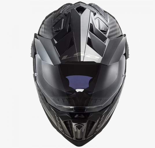 Мотошолом LS2 MX701 C Explorer Solid Gloss Carbon S купити в Києві