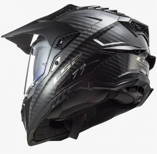 Мотошолом LS2 MX701 C Explorer Solid Gloss Carbon S купити в Києві
