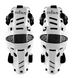 Мотонаколінники Mobius X8H Hybrid white/black l/xl