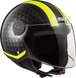 Мотошлем LS2 OF558 Sphere Lux Crush Black Hi Vis Yellow S