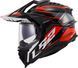 Мотошолом LS2 MX701 Explorer Spire Black Titanium Red L