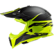 Мотошлем LS2 MX437 Fast EVO Roar Matt Black Hi-Vis Yellow S