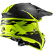 Мотошолом LS2 MX437 Fast EVO Roar Matt Black Hi-Vis Yellow S