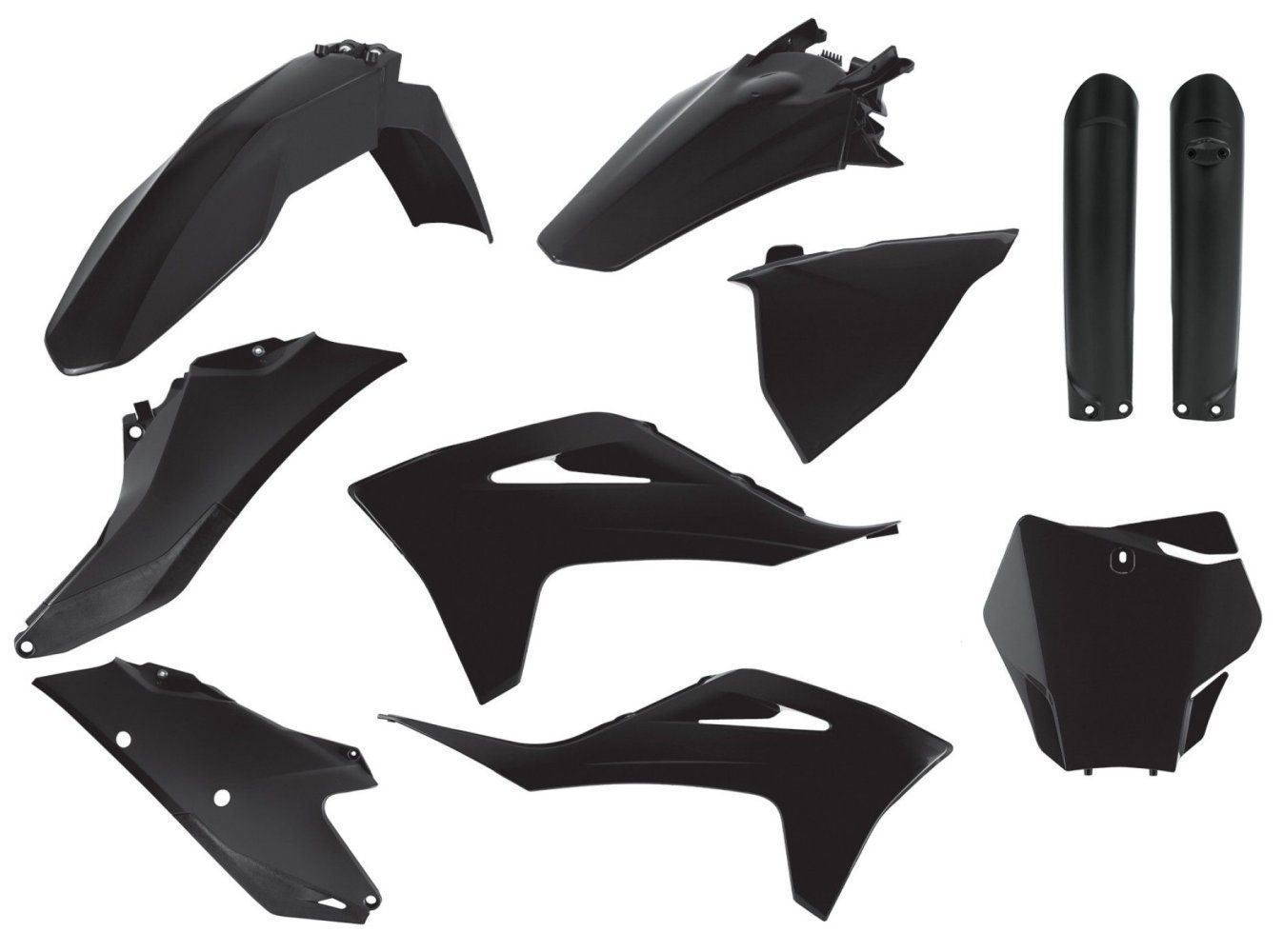 Polisport Gas Gas Plastic Kit EC ECF 2021 – 2023, Black