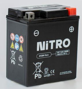 Акумулятор NITRO AGM Open Battery 7.4 Ah CCA 130 (A)