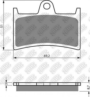 Колодки NIBK Pm537