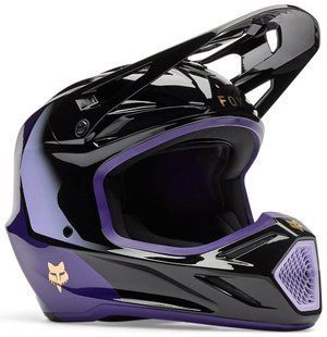 Мотошолом FOX V3 Helmet - DRIP Purple L