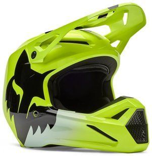 Мотошолом FOX V1 Helmet - SHIELD Flo Yellow XXL