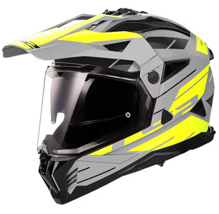 Мотошлем LS2 MX702 Pioneer 2 Namib Matt Grey Hi-Vis Yellow M