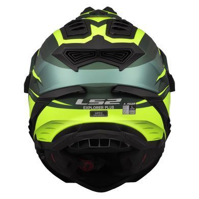 Мотошлем LS2 MX701 Explorer Spire Green Hi-Viz Yellow L