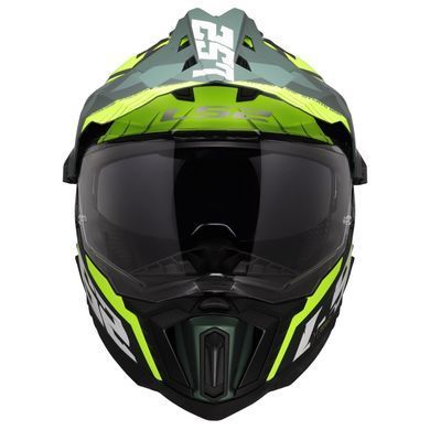 Мотошлем LS2 MX701 Explorer Spire Green Hi-Viz Yellow L