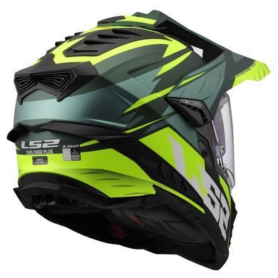 Мотошлем LS2 MX701 Explorer Spire Green Hi-Viz Yellow L