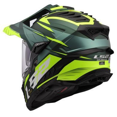 Мотошлем LS2 MX701 Explorer Spire Green Hi-Viz Yellow L
