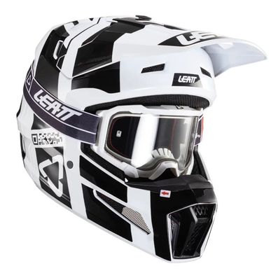 Мотошлем LEATT Helmet Moto 3.5 + Goggle White XL