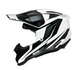 Мотошолом Just1 J40 Speed Black White Gloss S