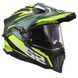 Мотошлем LS2 MX701 Explorer Spire Green Hi-Viz Yellow L