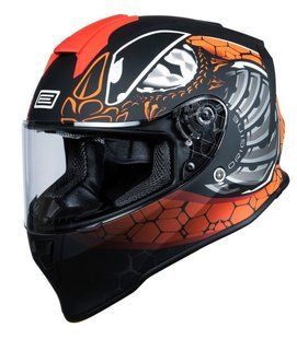 Мотошолом Origine Dinamo Fighter Fluo Red Black Matt