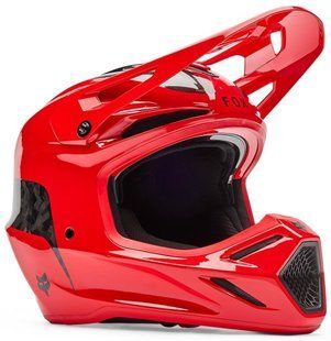 Мотошолом FOX V3 RS Helmet - FRACTURE Flo Red L