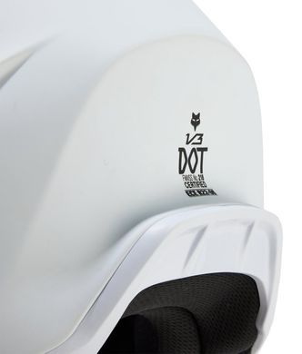 Мотошолом FOX V3 Helmet - MATTE White XXL