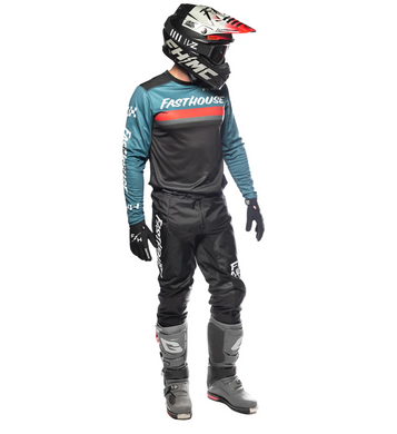 Мотокостюм FASTHOUSE Carbon Carbon Force, Teal 32/M