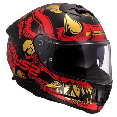 Мотошлем LS2 FF808 Stream 2 Drako Black Red L