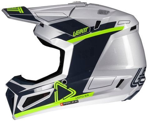 Мотошолом LEATT Moto 3.5 Helmet + Goggle Steel, M