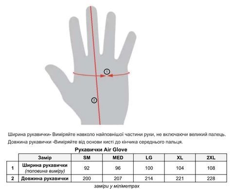 Рукавички TLD AIR glove black Розмір S