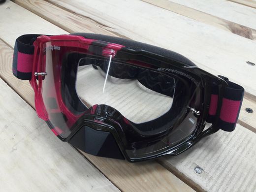 Мотоочки MT Goggles Mx Evo Stripes Black/Pink