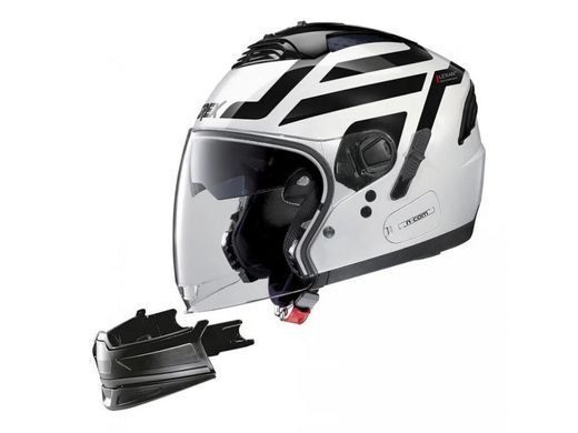 Мотошолом Grex G4.2 PRO CROSSROAD N-COM White-Black XS