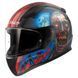 Мотошлем LS2 FF353 Rapid 2 Zombie Black Red XXXL