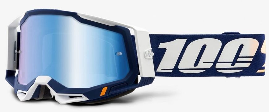 Маска кроссовая 100% RACECRAFT 2 Goggle Concordia - Mirror Blue Lens, Mirror Lens