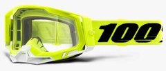 Маска кросова 100% RACECRAFT 2 Goggle Fluo Yellow - Clear Lens, Clear Lens