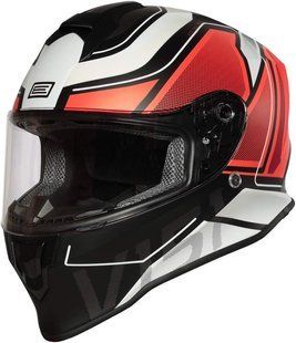 Мотошолом Origine Dinamo Galaxy Fluo Red - Black - Matt L