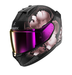 Мотошлем SHARK D-SKWAL 3 MAYFER matt black/violet/gold S