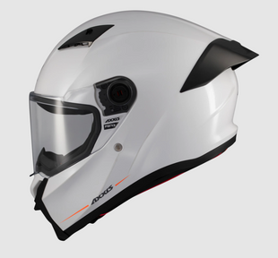Мотошолом AXXIS FENIX SOLID A0 GLOSS White M