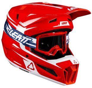Мотошолом LEATT Moto 3.5 Helmet + Goggle Red XS